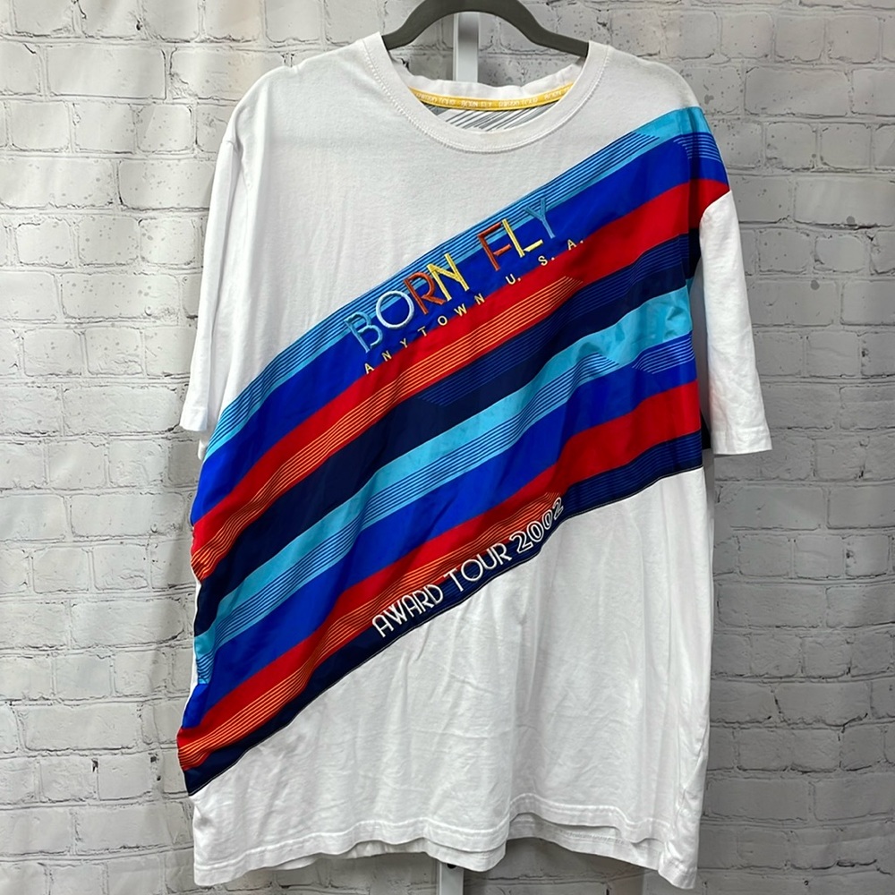 Born Fly Y2K Anytown USA Award Tour 2002 embroidered 3XL tee shirt